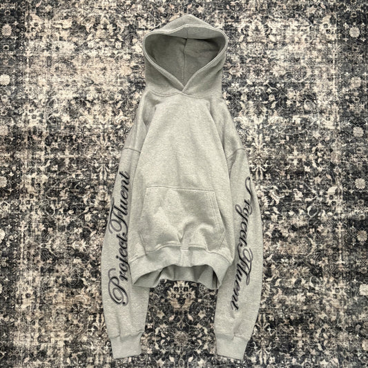 Cursive Hoodie Grey