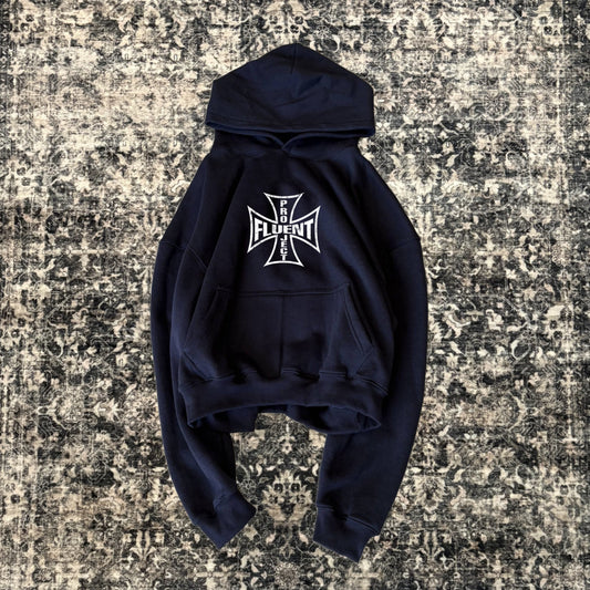 Cross Hoodie Navy