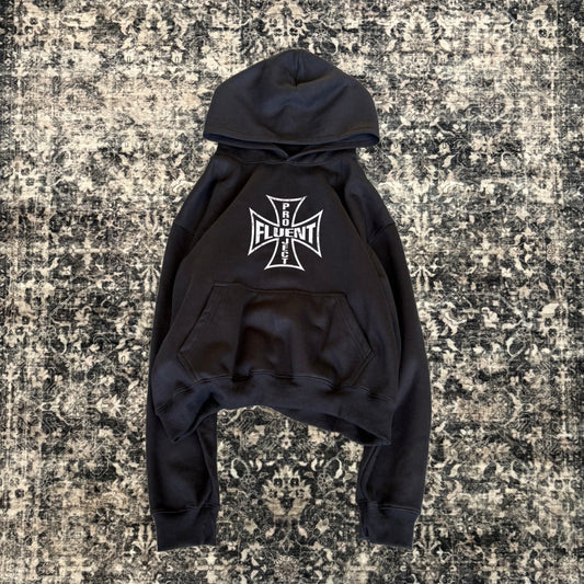 Cross Hoodie Black