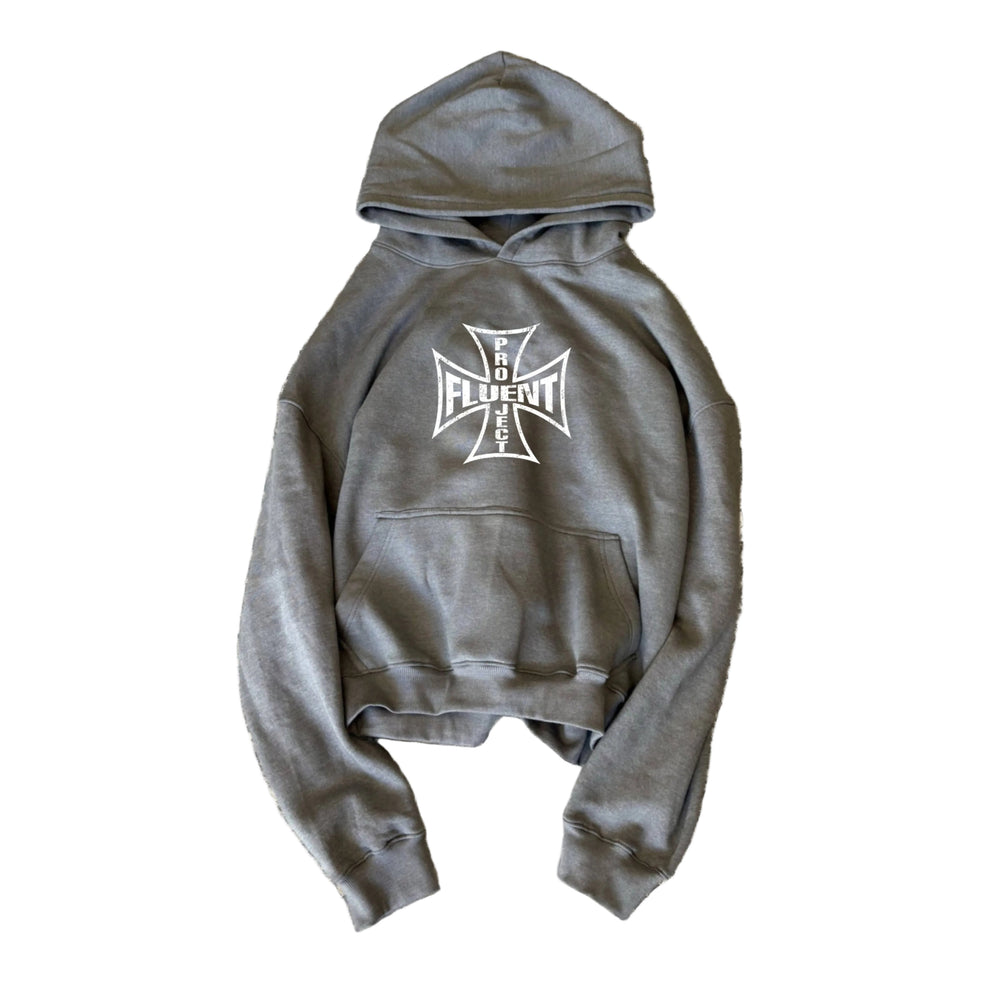 Cross Hoodie Grey