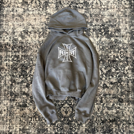 Cross Hoodie Grey