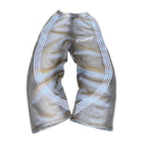 Grey Striped Sweatpants
