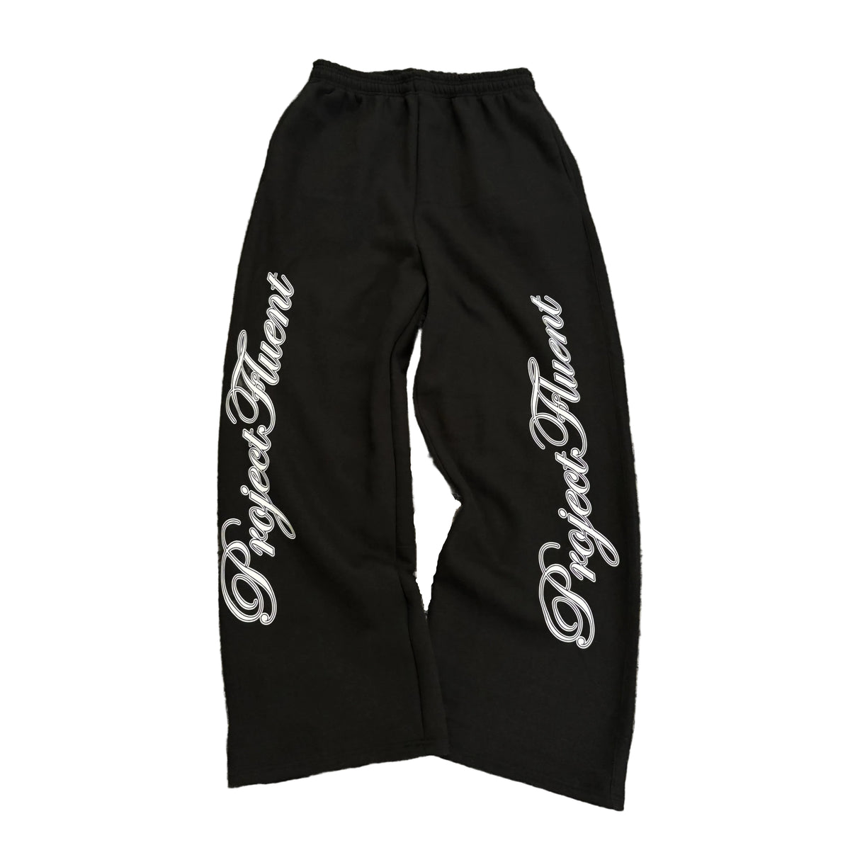 Cursive Sweatpants Black