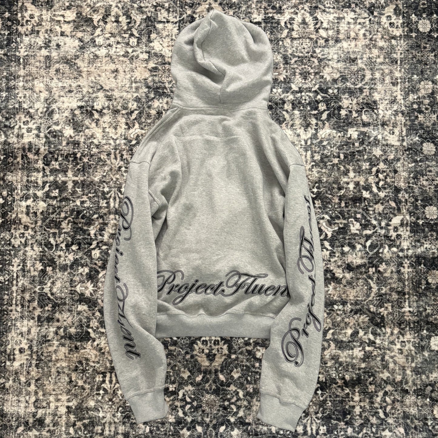 Cursive Hoodie Grey