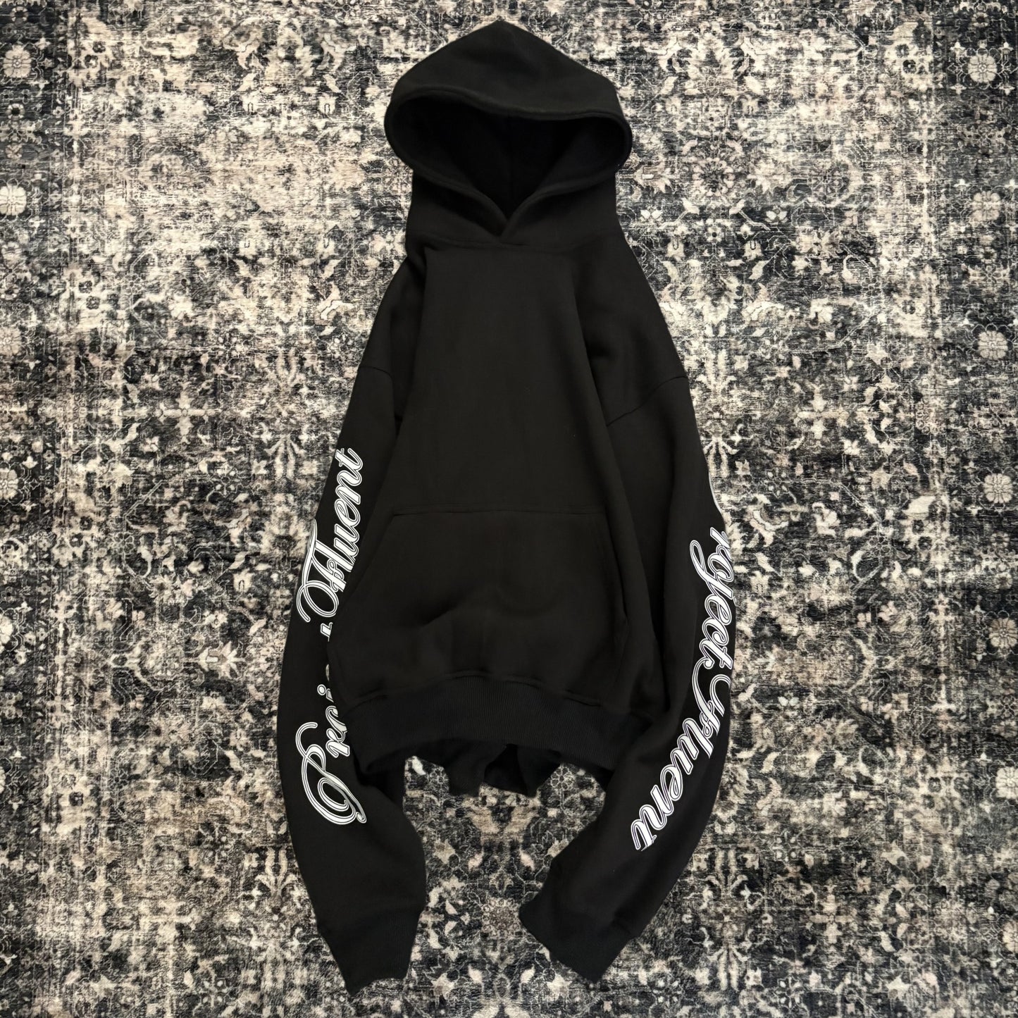 Cursive Hoodie Black