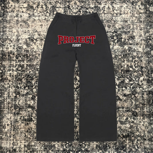 College Sweatpants Black