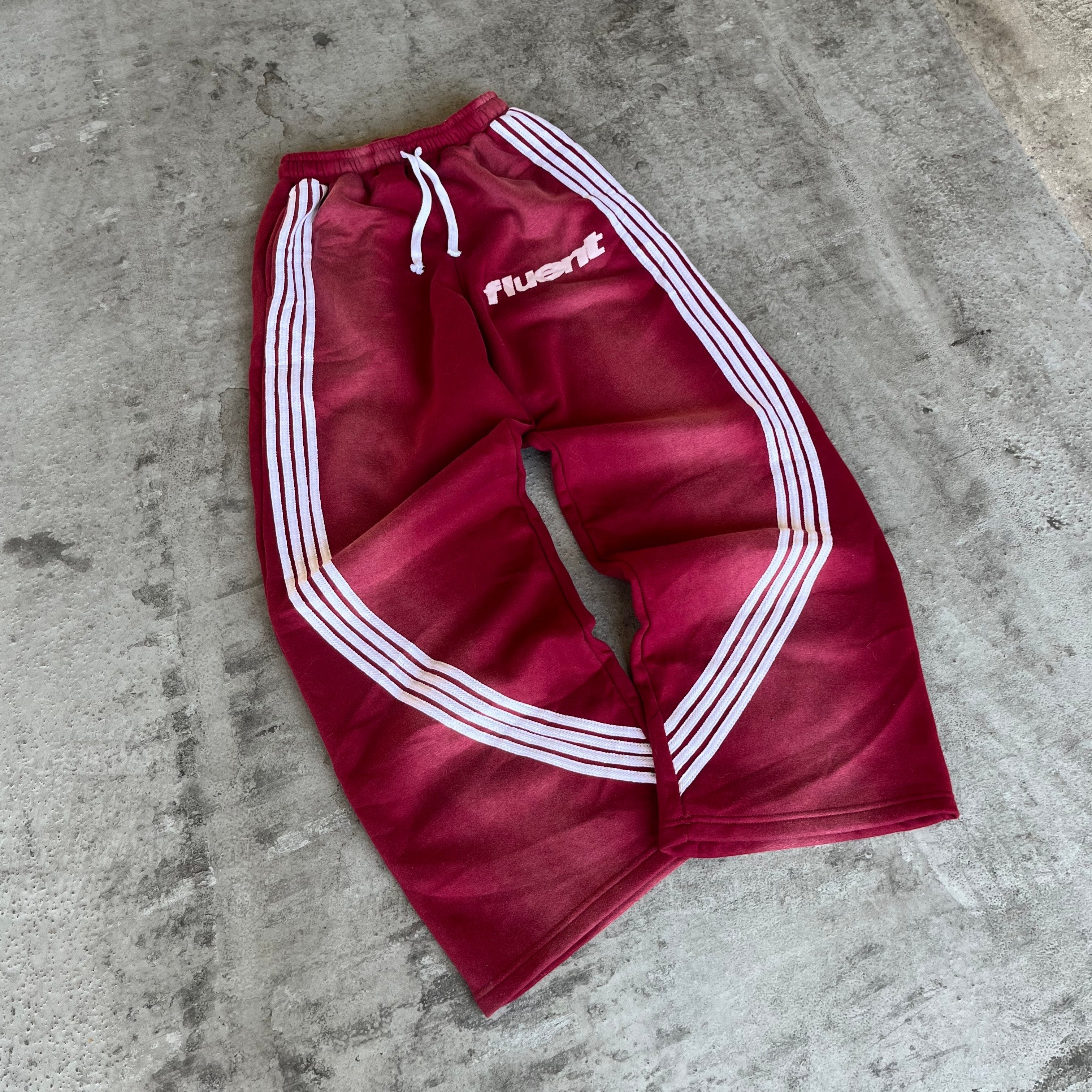 Red Striped Sweatpants fluent