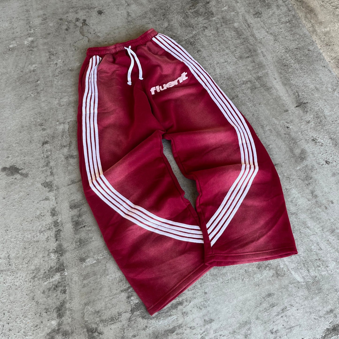 Red Striped Sweatpants