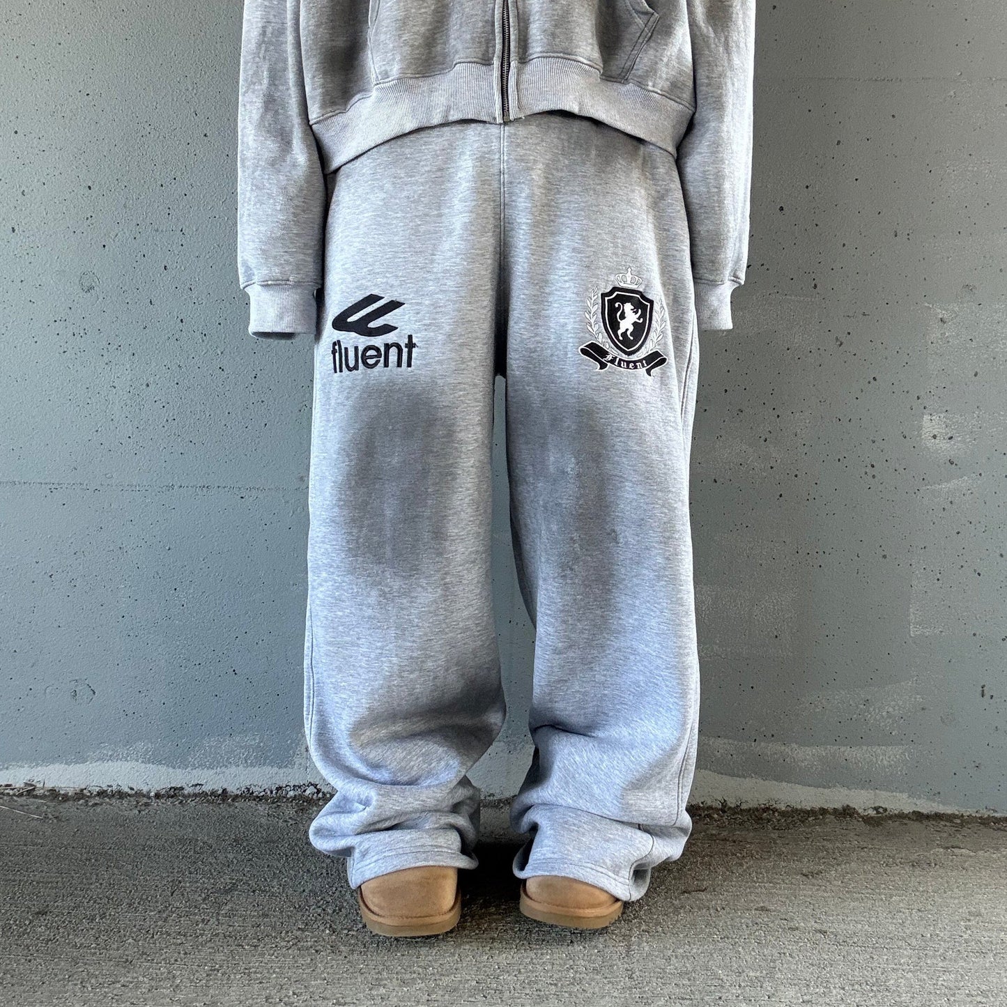 Crested Grey Sweatpants