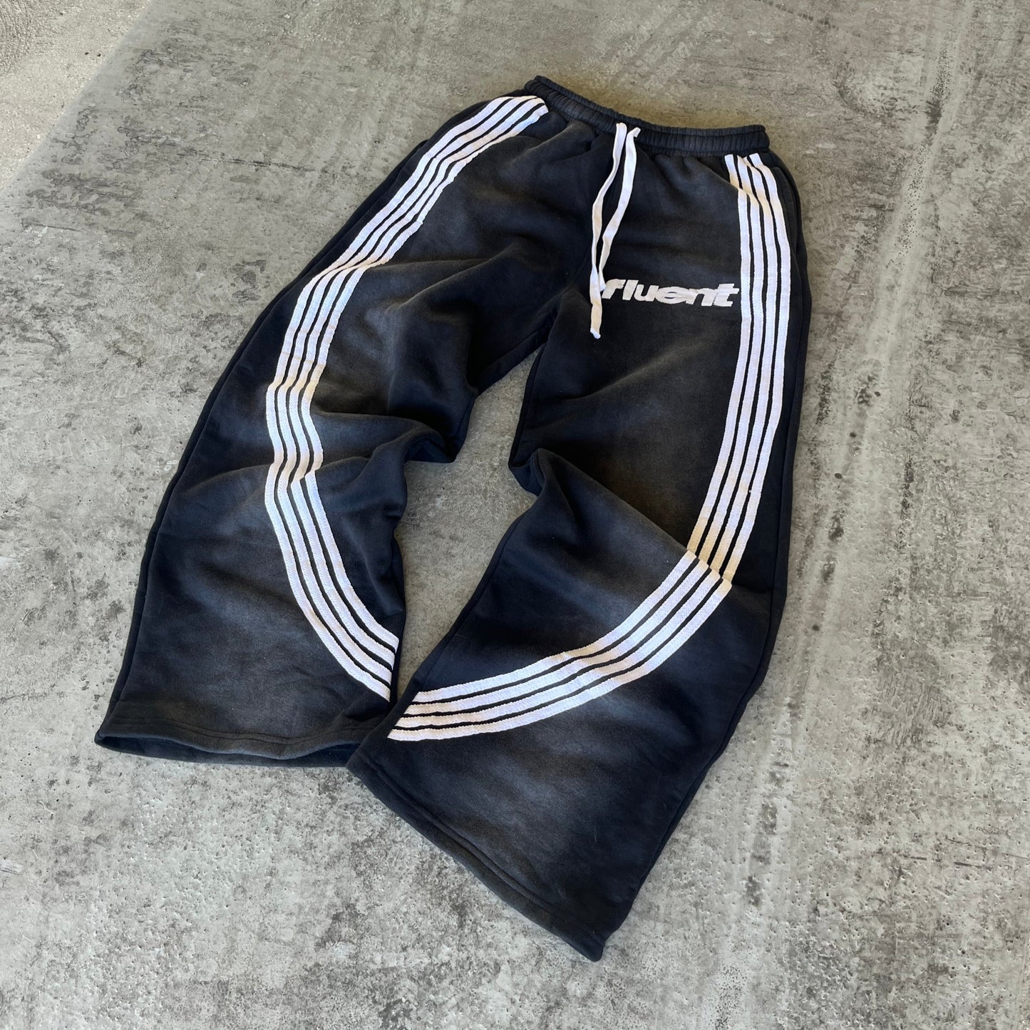 Black Striped Sweatpants