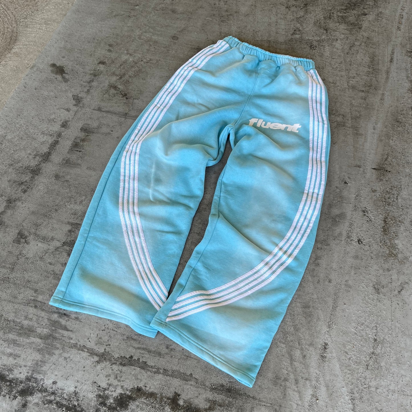 Blue Striped Sweatpants