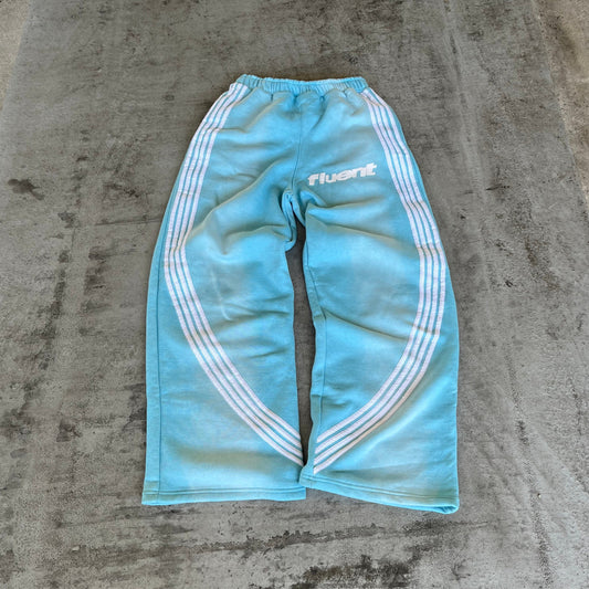 Blue Striped Sweatpants