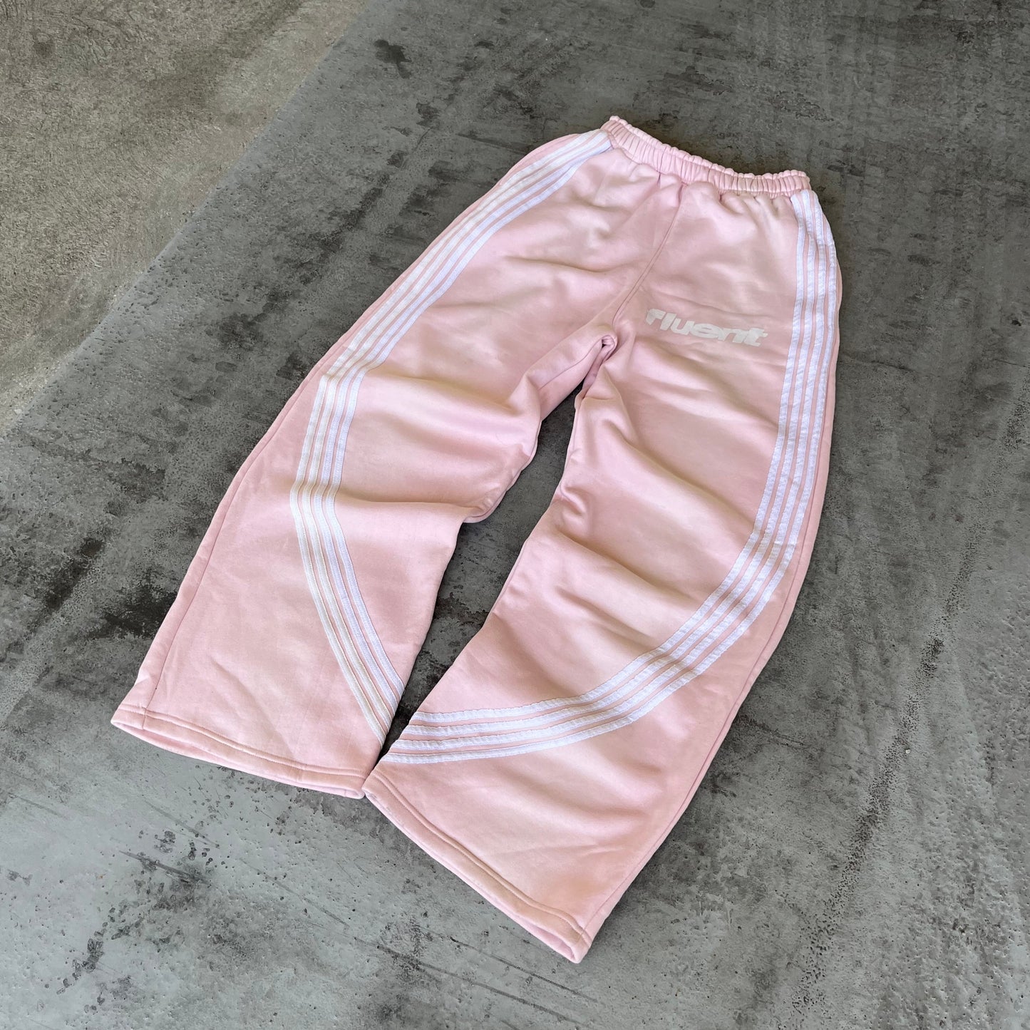 Pink Striped Sweatpants