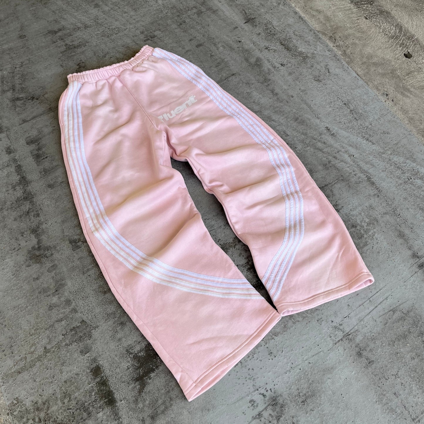 Pink Striped Sweatpants