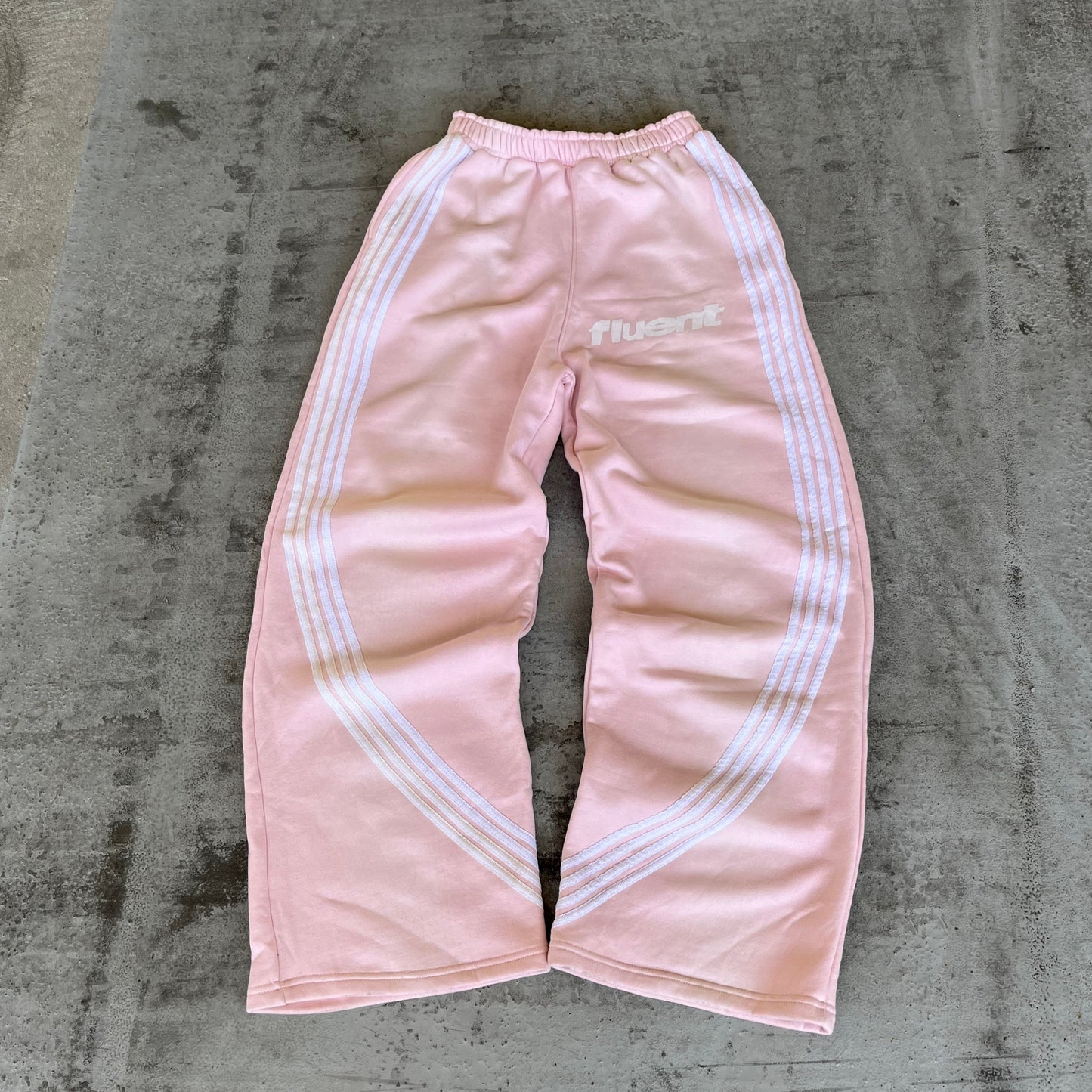 Pink Striped Sweatpants