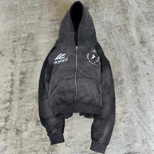 Crested Black Hoodie