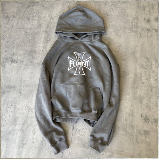 Cross Hoodie Grey
