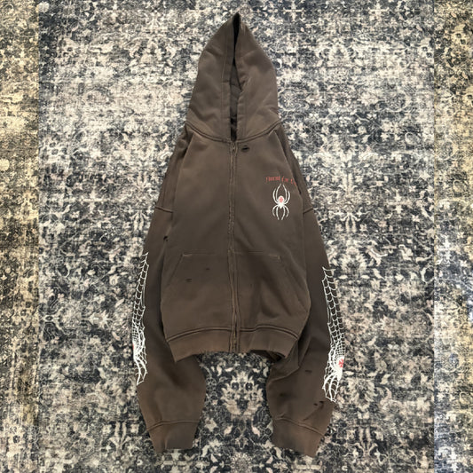 Web Zip Up Brown